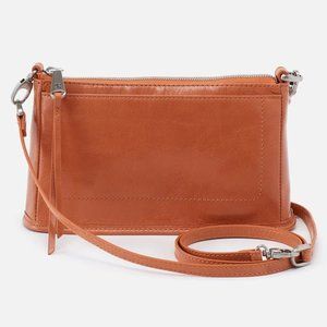 NWT New Hobo Cadence Convertible Crossbody Amber Leather Retired Rare